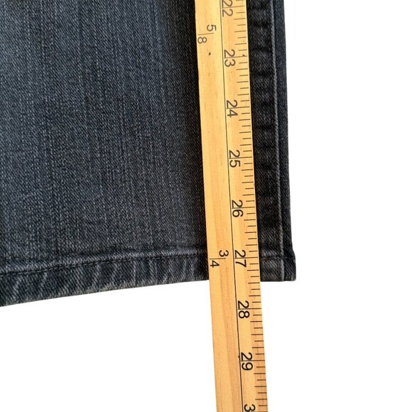 Chicos Platinum Women's Size 2.5 Short (34x28) Slim Leg Black Stretch Denim - Picture 8 of 12